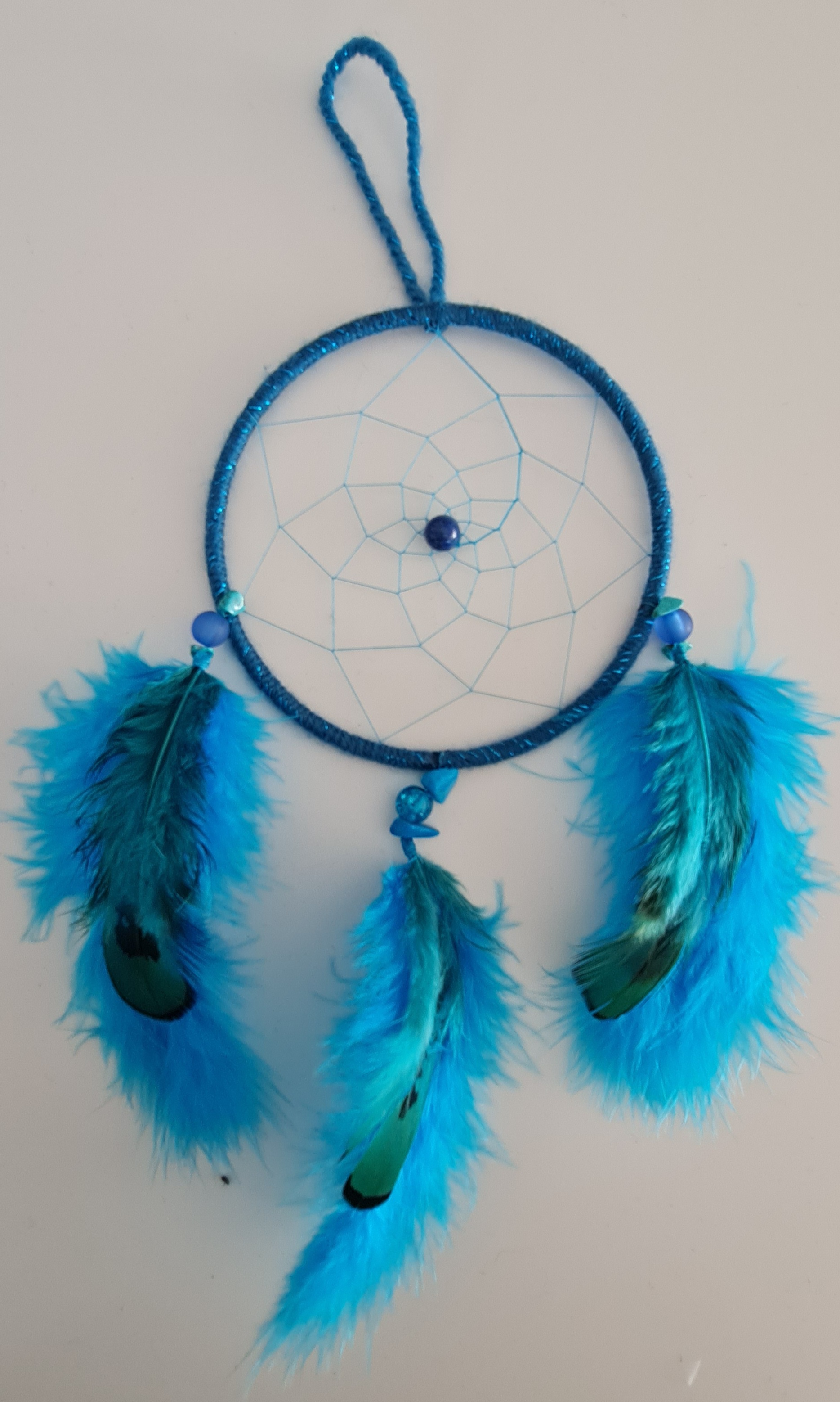 Attrape-rêve 10cm bleu