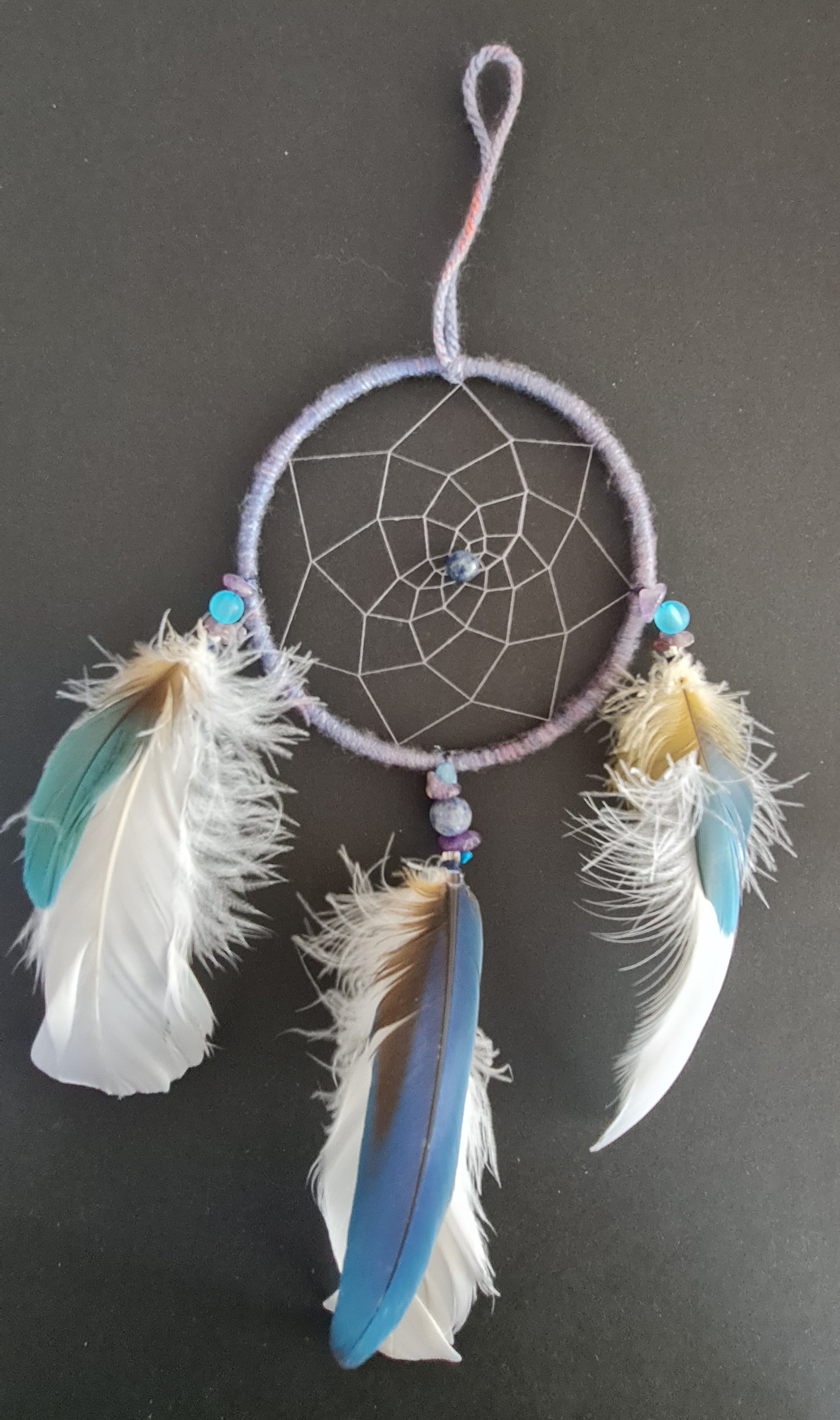 Attrape-rêve 10cm bleu