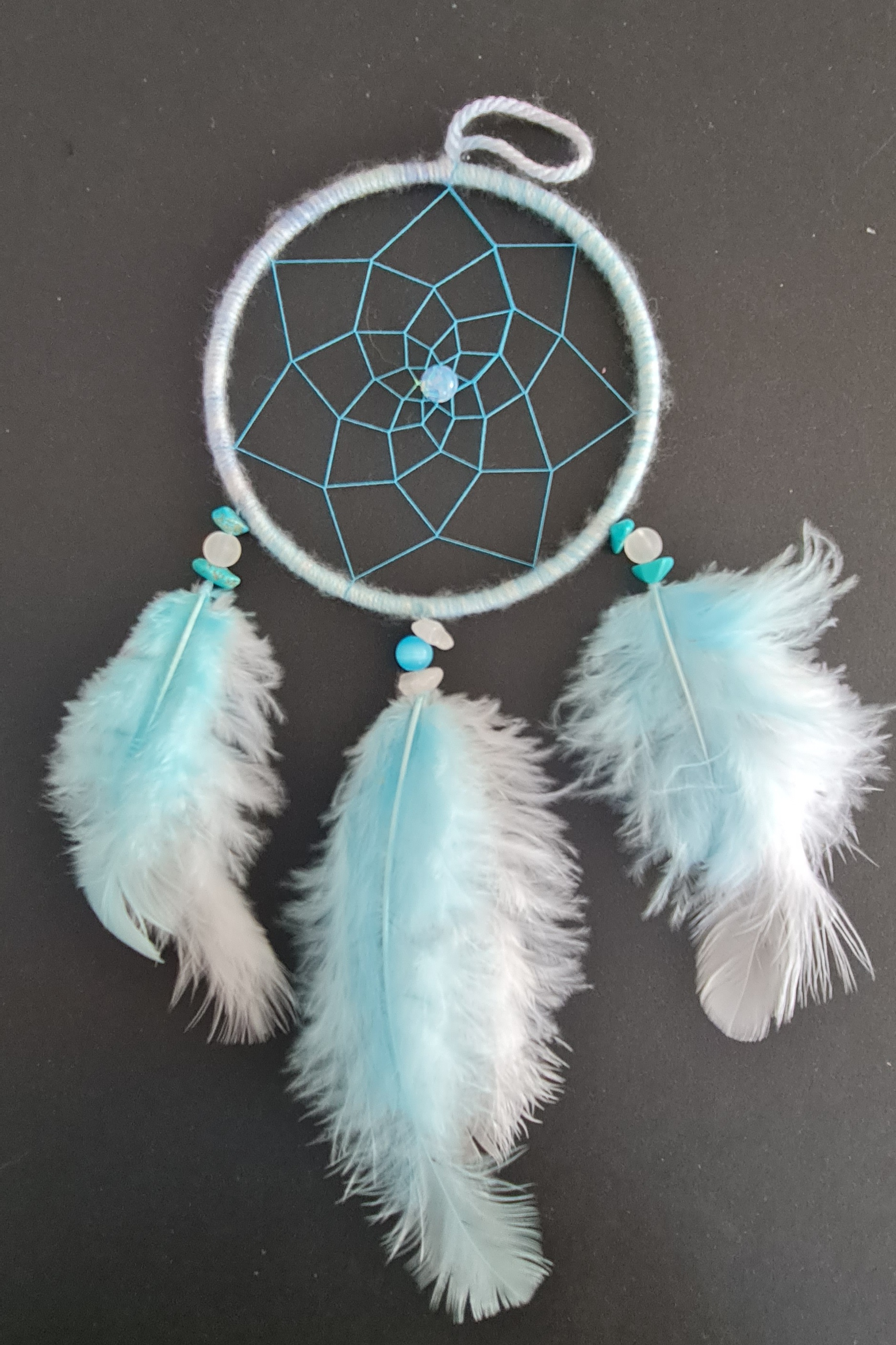 Attrape-rêve 10cm bleu