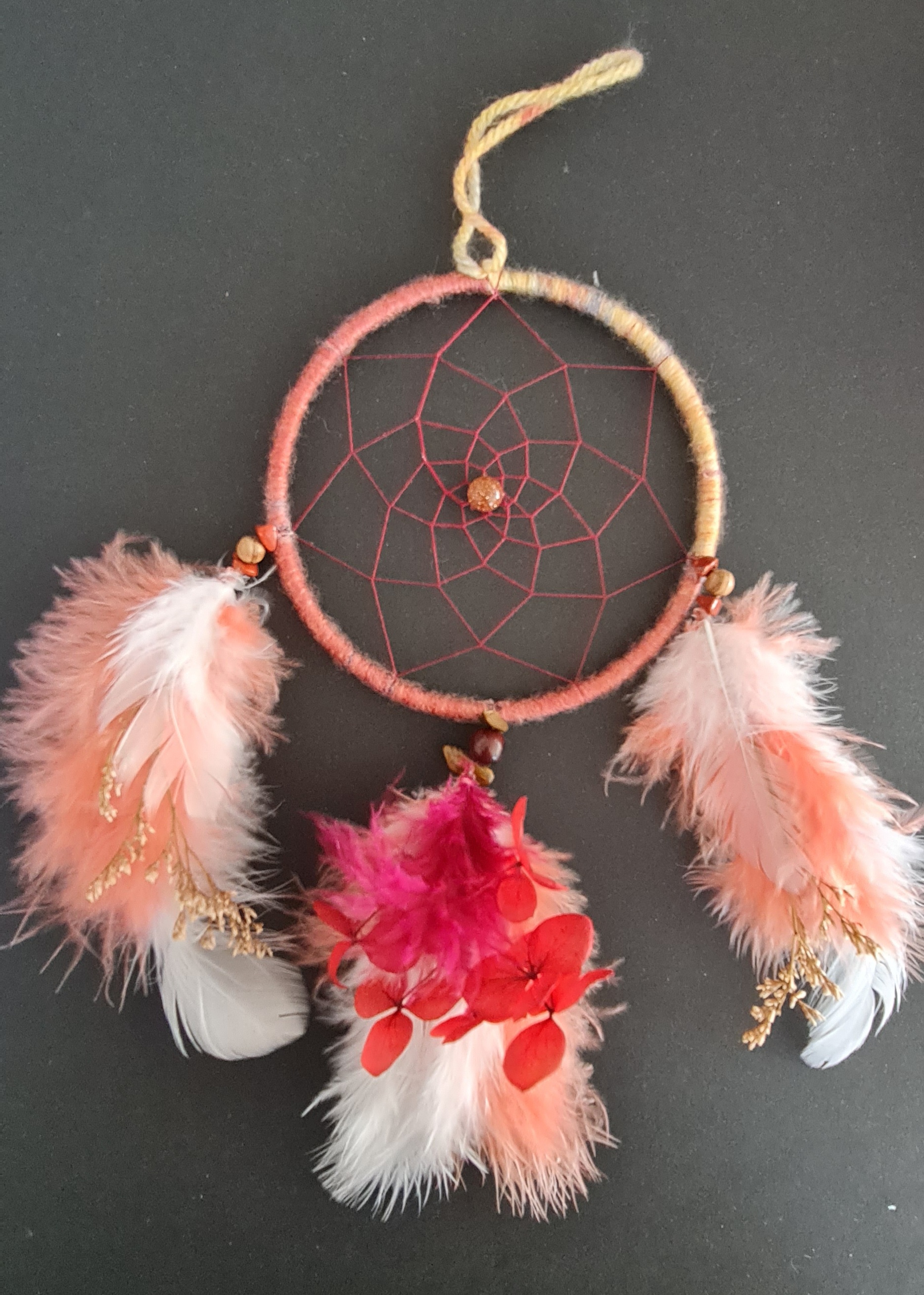 Attrape-rêve 10cm rouge