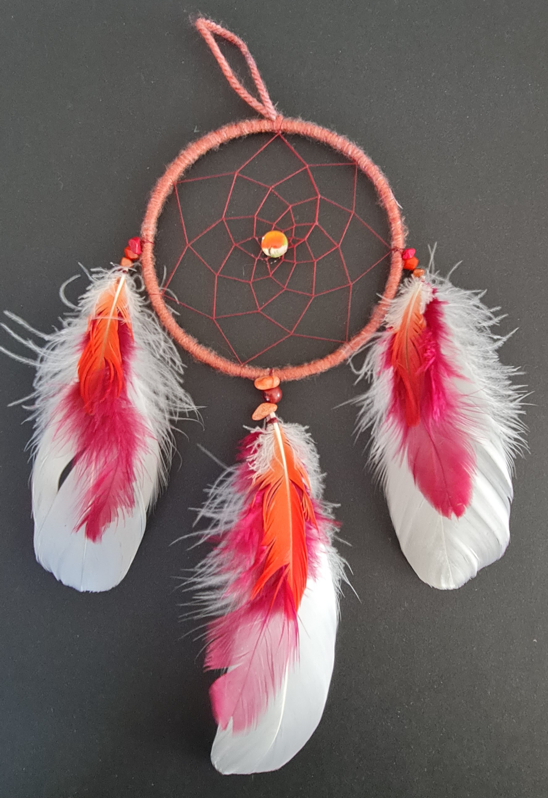 Attrape-rêve 10cm rouge